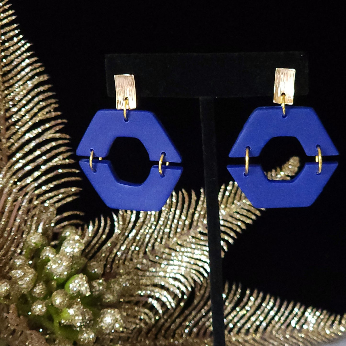 Electric Hex Earrings