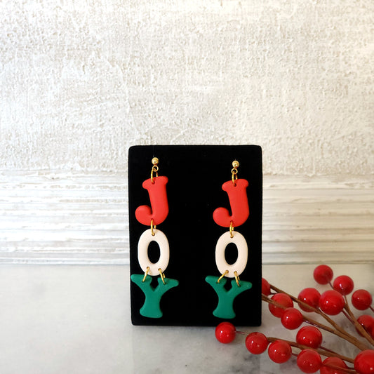 JOY Letter Dangle Earrings