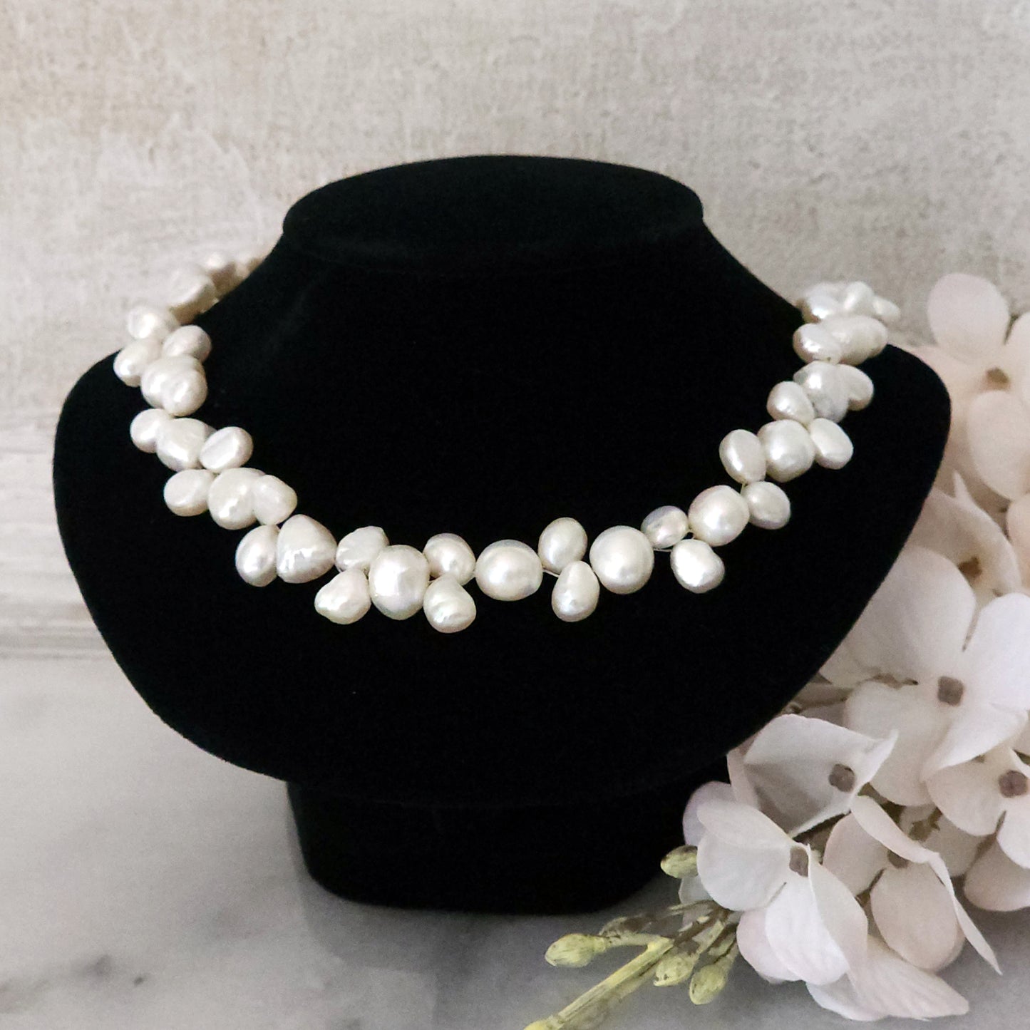 Freshwater Pearl Cluster Necklace